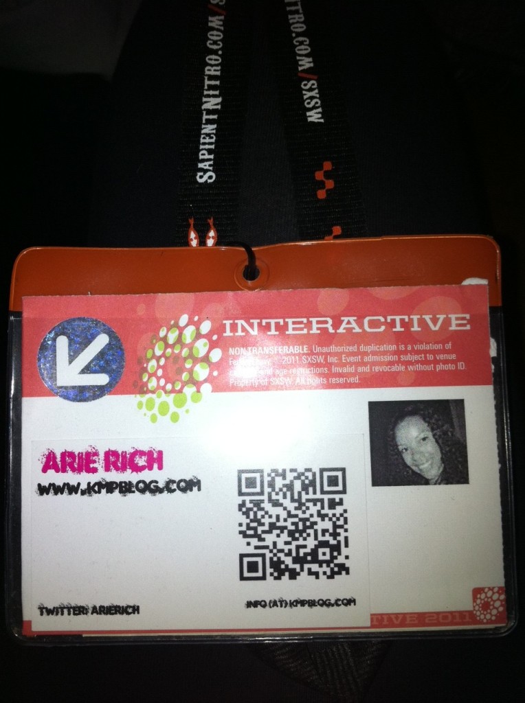 SXSW 2011 Interactive Badge