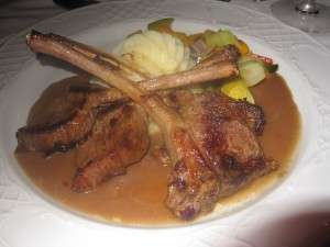 LambChopsatRiu Lamb Chops at Sir Andrews at Riu Negril