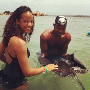 stingray Stingray at the Dolphin Cove, Negril, Jamaica