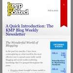 KMP Blog Newsletter